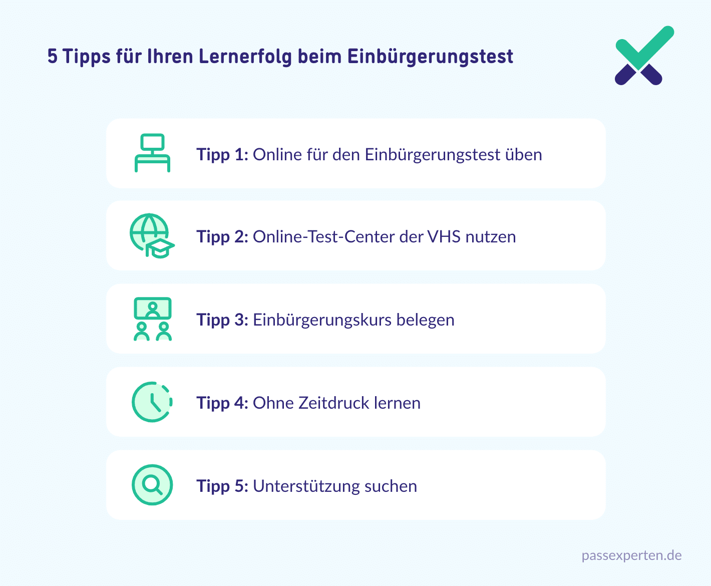 5 Tipps für Ihren Lernerfolg beim Einbürgerungstest